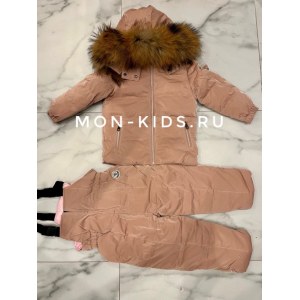 Раздельный комбинезон Moncler розовый