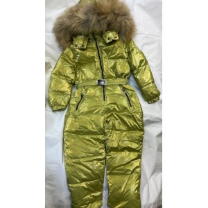 Слитный комбинезон Moncler фисташковый