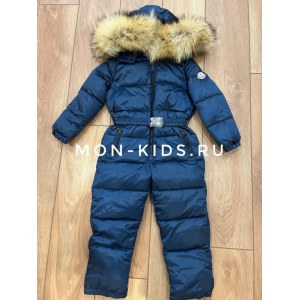 Слитный комбинезон Moncler синий