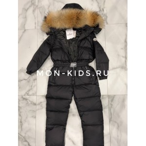 Слитный комбинезон Moncler Черный матовый